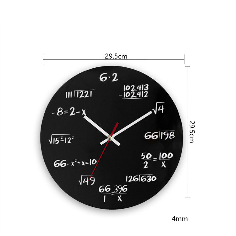 Creative Mathematical Wall Clock: The perfect interplay of art and function