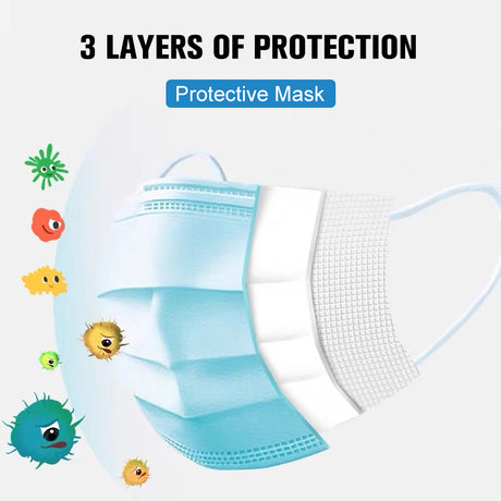 Professional medical disposable mask 3 layers: protect yourself and your loved ones