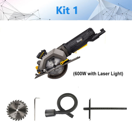 Elektrische Mini-Elektrosäge mit kleiner Laserschnittkreissäge