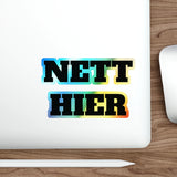 "Nett Hier" Sticker