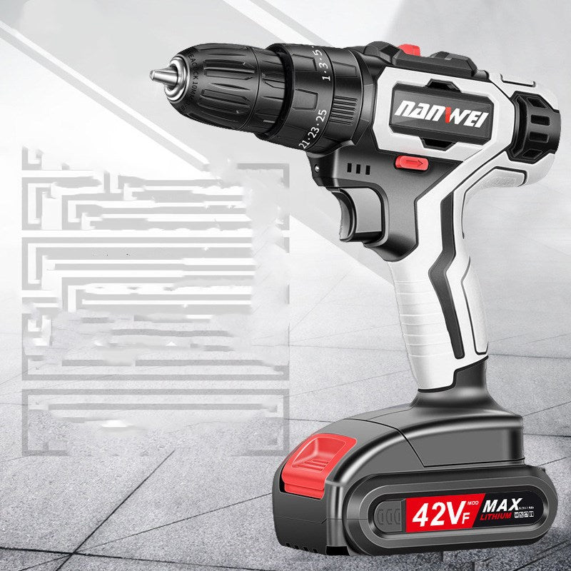 Rechargeable household drill with lithium technology