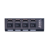 7-Port USB2.0 Hub mit unabhängigem Schalter