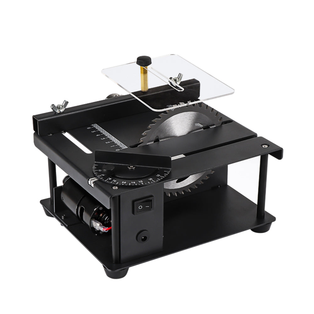 Mini precision table saw, mini electric saw, portable woodworking sliding table saw, household multi-function cutting machine.