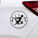 Funny Bumper Sticker - "Pull Fuel Tank Pointer" vinyl gas station decal