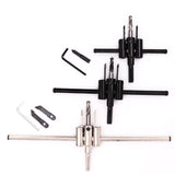 LUBAN Adjustable Metal Wood Hole Saw Drill Bit Set DIY Tool