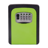 Wall-mounted key box with 4-digit combination lock