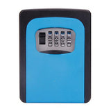 Wall-mounted key box with 4-digit combination lock