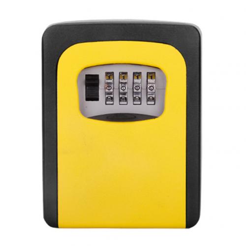 Wall-mounted key box with 4-digit combination lock