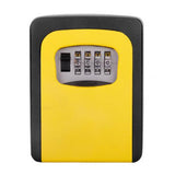 Wall-mounted key box with 4-digit combination lock