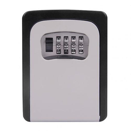 Wall-mounted key box with 4-digit combination lock