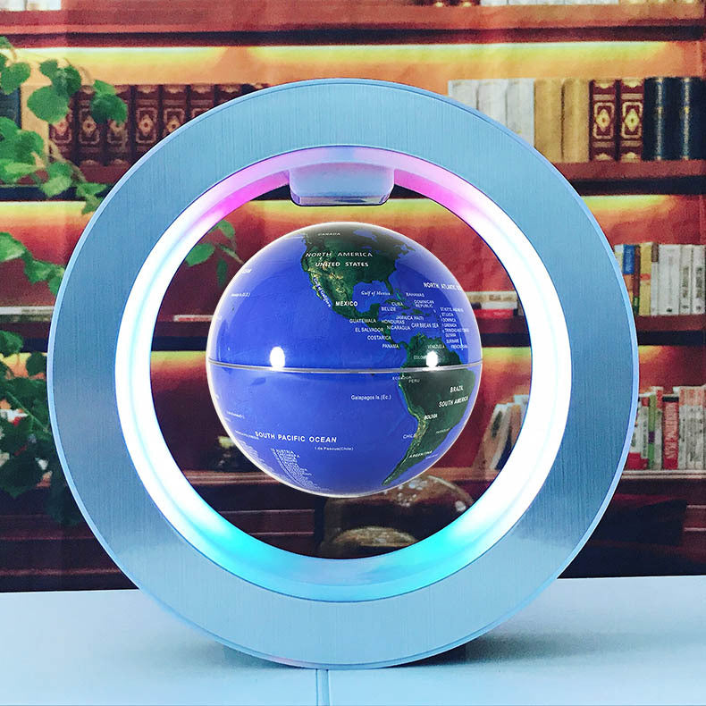 Magical floating globe with LED lighting