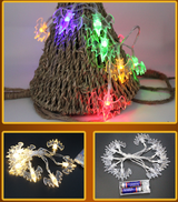 Halloween decoration: glowing pumpkin LED fairy lights