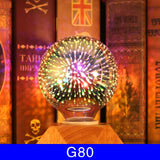 3D Fireworks Decorative Light Bulb - A sparkling accent to your Christmas decorations