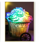 LED Rosenblumen Lichterkette