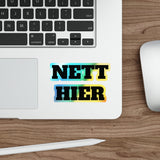 "Nett Hier" Sticker