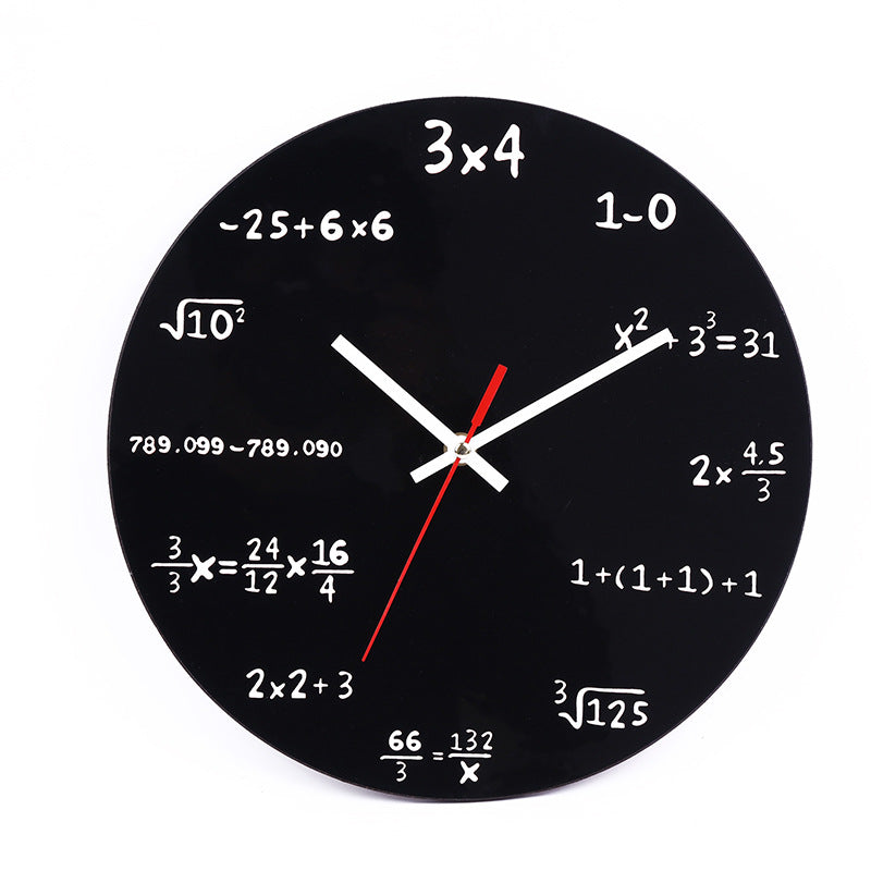 Kreative Mathematische Wanduhr: Das perfekte Zusammenspiel von Kunst und Funktion