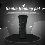 Ultrasonic Anti Dog Barking Trainer LED Light Gentle Chaser Pet Gentle Sonics