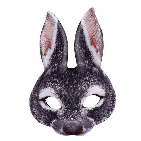 Carnival Party EVA Half Face Bunny Mask - Perfect for Masquerade Balls