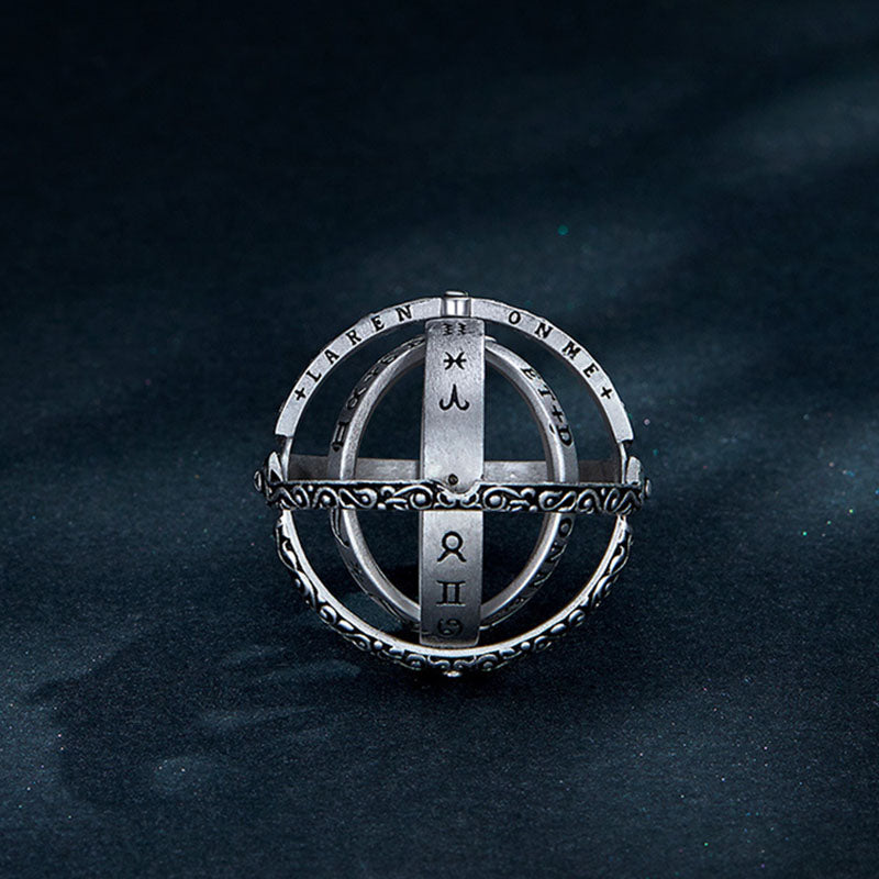 Germany Astronomical Sphere Ring Necklace - A universe on the wrist and neck!