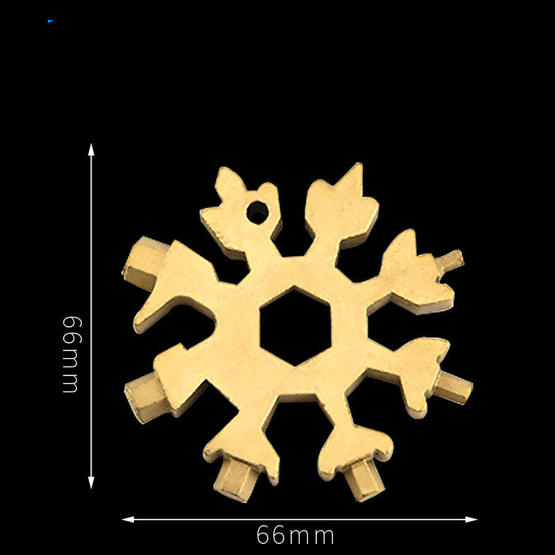 Snowflake tool card with 18 functions