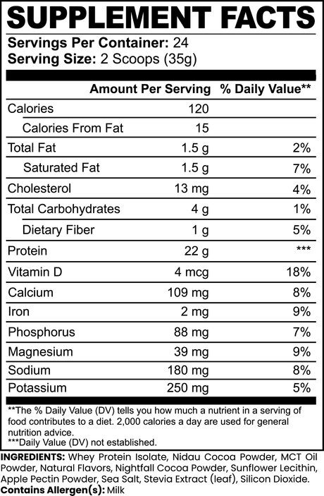 Premium 100% Whey Protein Isolat – Schokoladengeschmack