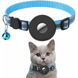 Reflective Airtag Pet Collar with Bell - Adjustable &amp; Anti-lost for Cats and Dogs