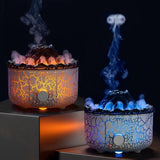 New Creative Volcano Humidifier Aromatherapy Device Spray Jellyfish Air Flame Humidifier Diffuser