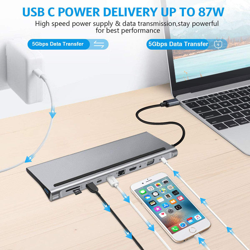 TYPE-C 11-in-1 Multifunktionale Docking-Station