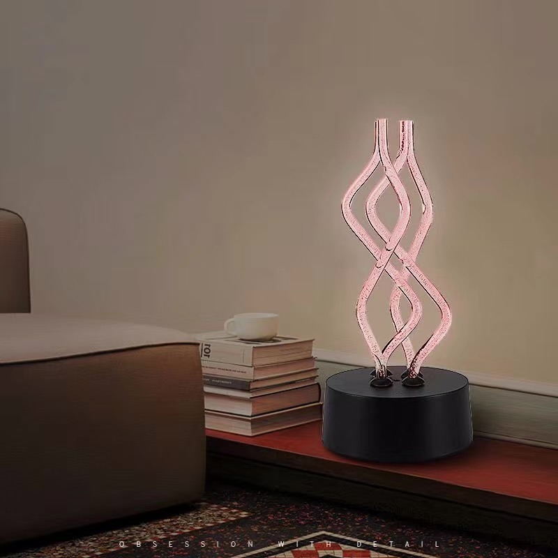 Creative USB Acrylic Table Lamp - 7 Color Changing - Atmosphere Night Lights - LED Decoration - Night Club Lights - Bedroom Decoration