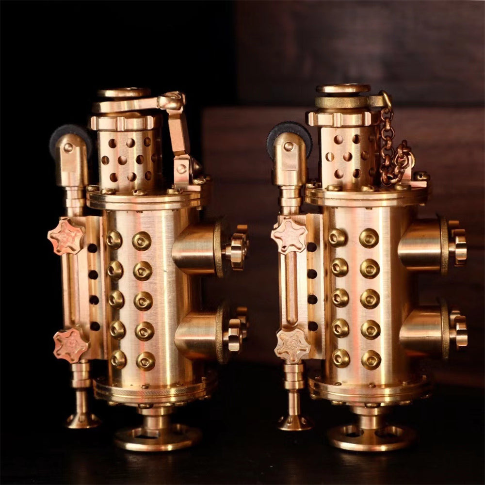 Handmade copper mechanical punk kerosene lighter