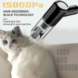 Dog and cat hair remover, dry and wet use, handheld car vacuum cleaner, small vacuum cleaner for pet hair removal