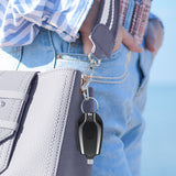 1500mAh Mini Emergency Pod Keychain Charger with Type-C Ultra Compact Mini Battery Pack Fast Charge Backup Power Bank