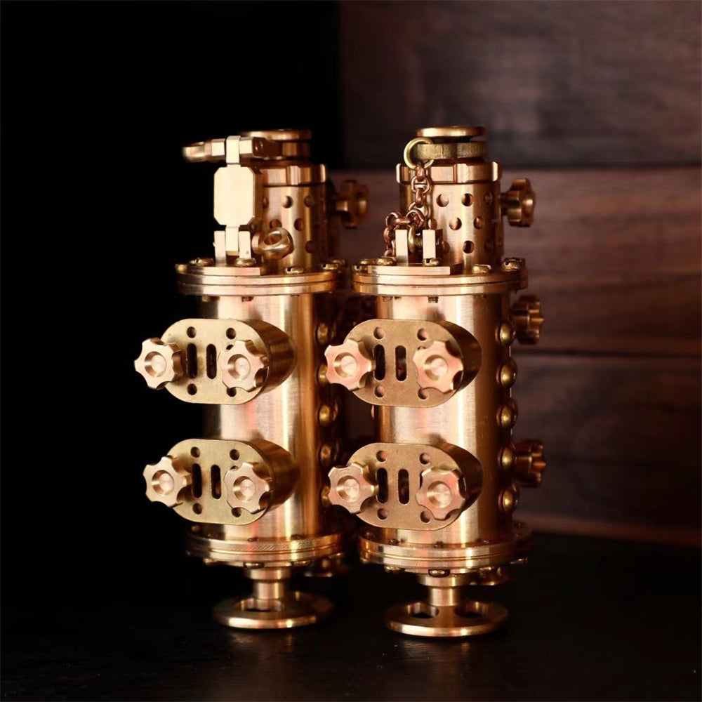 Handmade copper mechanical punk kerosene lighter