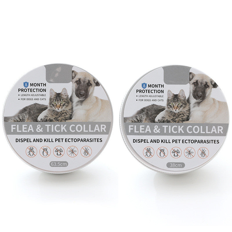 Silicone protective collar against parasites for pets