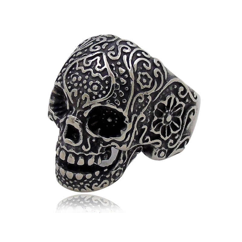 Hip Hop Skull Ring - Trendy men's personality ring in punk style