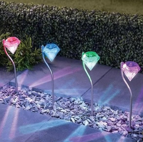 Solarbetriebenes Garten Diamant-Licht: Ein umweltfreundlicher Lichtblick für Ihren Garten