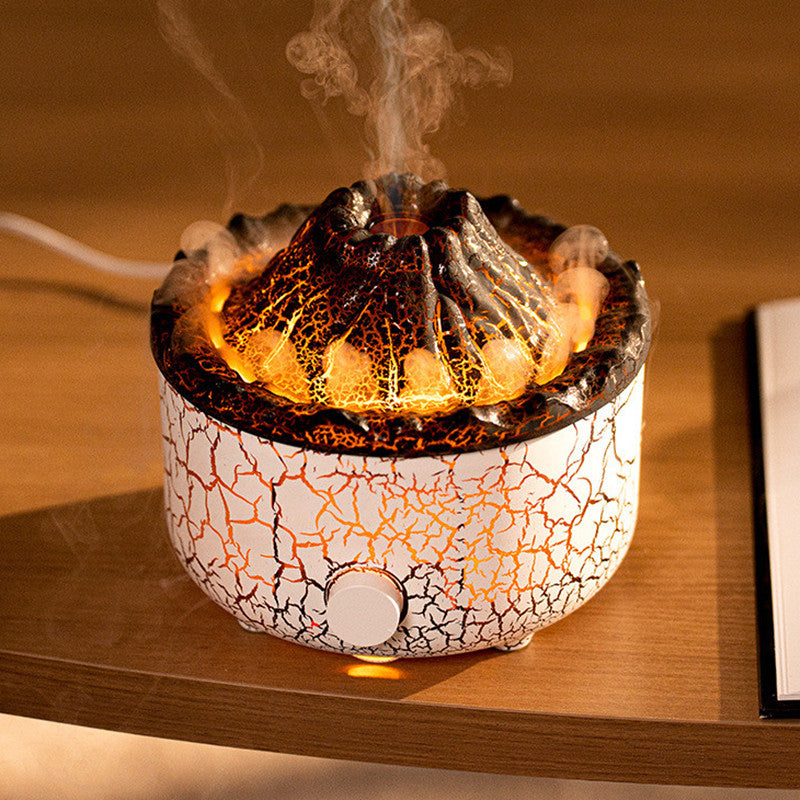 New Creative Volcano Humidifier Aromatherapy Device Spray Jellyfish Air Flame Humidifier Diffuser