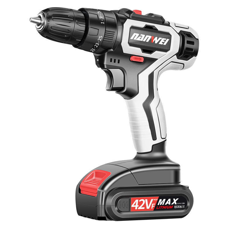 Rechargeable household drill with lithium technology