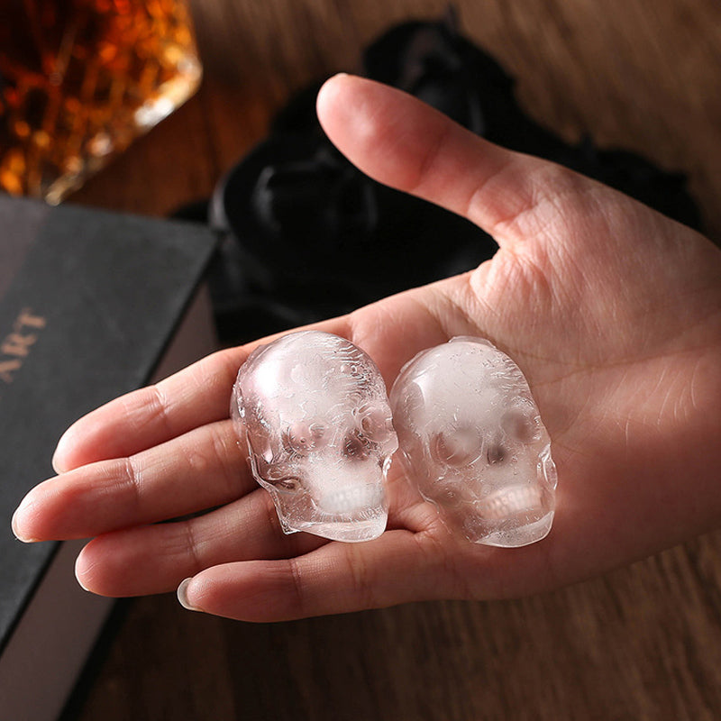 Stylish Large Square Skull Silicone Ice Cube Tray