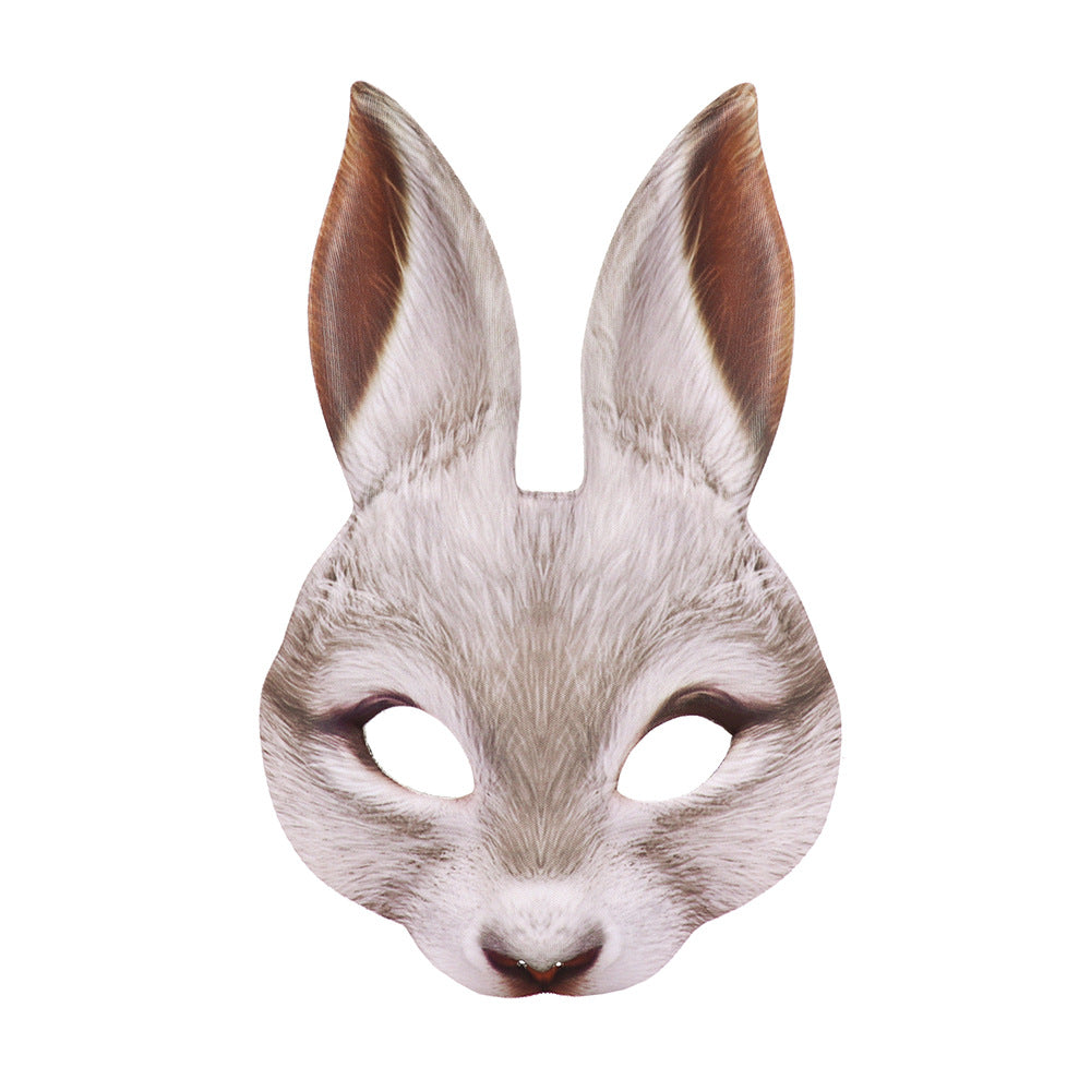 Carnival Party EVA Half Face Bunny Mask - Perfect for Masquerade Balls