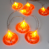 Halloween decoration: glowing pumpkin LED fairy lights