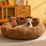 Plush Bear Paw Pet Bed - Sleep soundly in luxury and comfort