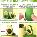 Cute Avocado Cat Toy with Catnip - Teeth Cleaning Toy