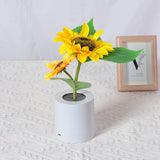 Rechargeable Sunflower LED Night Lamp - A Luminous Work of Art for Any Ambiance