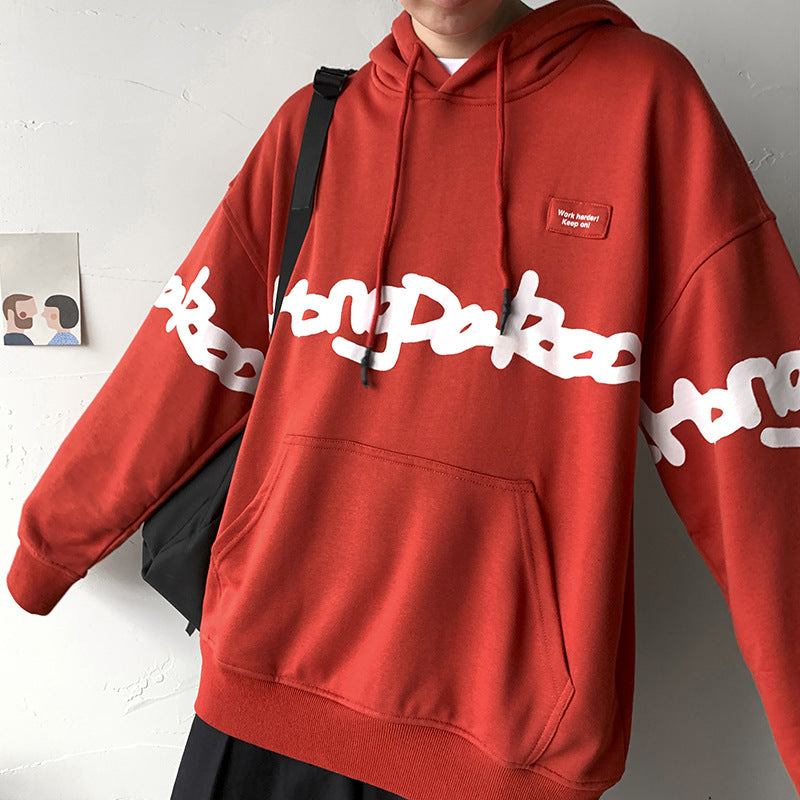 Long sleeve hoodie with collarless casual style