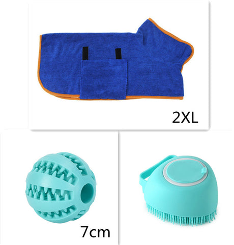 Silicone bath massage gloves for dogs: wellness and cleanliness in one!