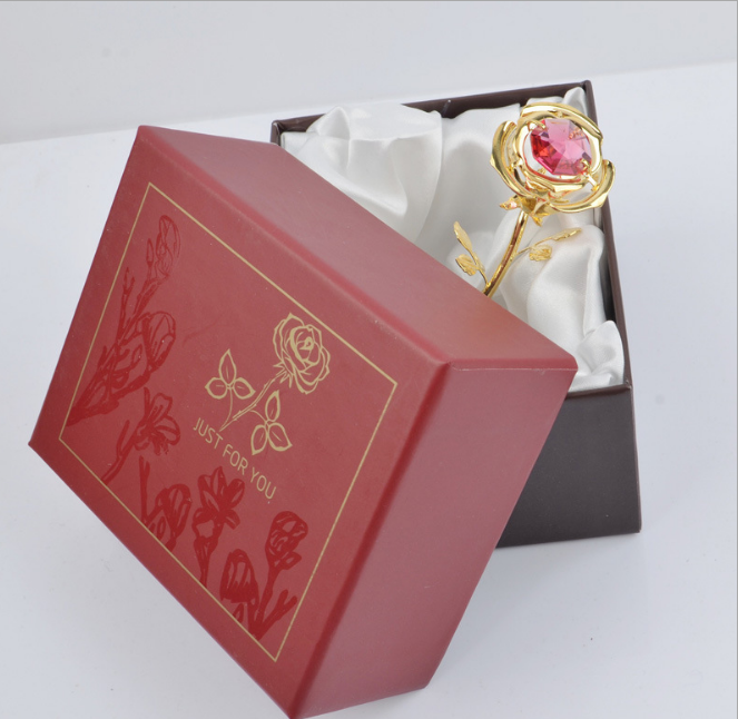 Vergoldete 24K Goldfolie Rose als Valentinstags- oder Weihnachtsgeschenk