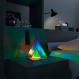 Pyramid table lamp - creative night light for living room and bedroom