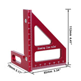 Aluminum Alloy Ruler for Woodwork, Angle Ruler