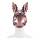 Carnival Party EVA Half Face Bunny Mask - Perfect for Masquerade Balls